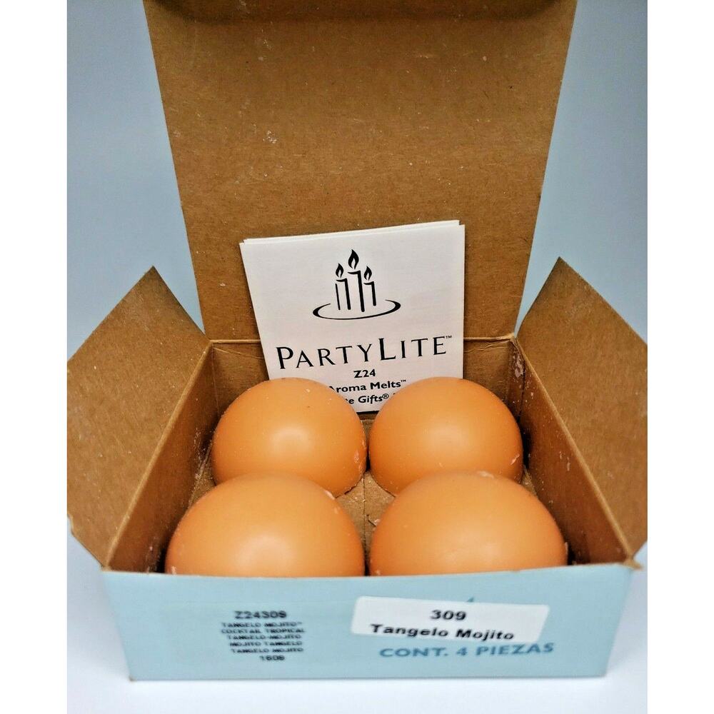 PartyLite Aroma Melts Fragrance Warmer 2.25" Retired Tangelo Mojito P7D/Z24309
